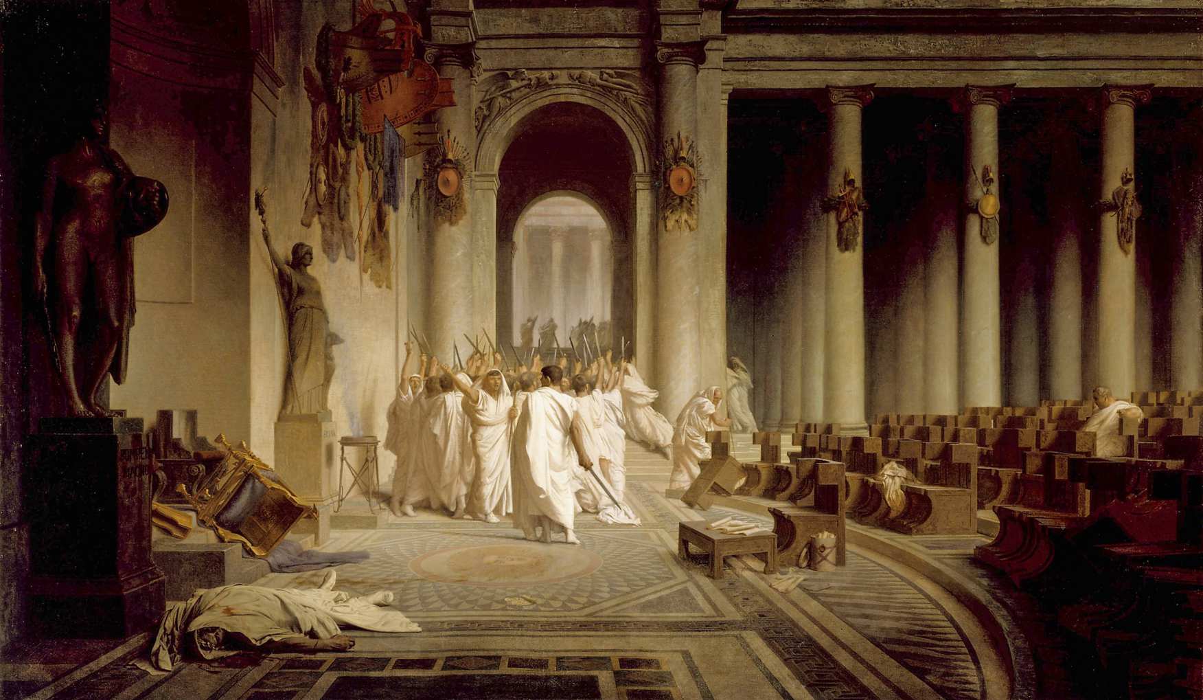 Julius Caesar věděl, že mu hrozí smrt. Přesto přišel do senátu, kde na něj čekali spiklenci